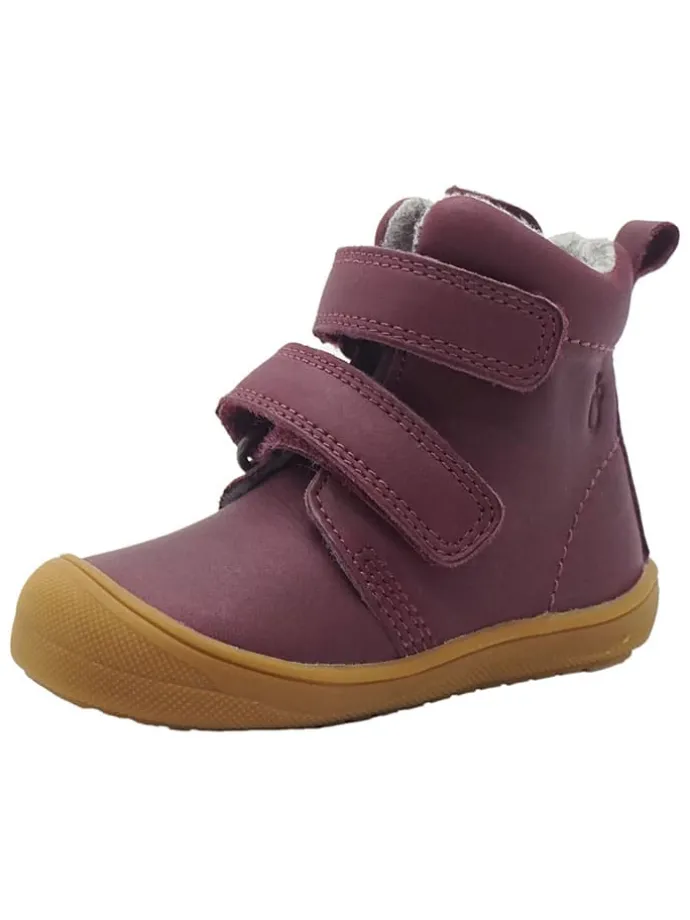 Leren loopleerschoenen rood
