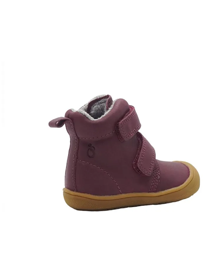 Leren loopleerschoenen rood