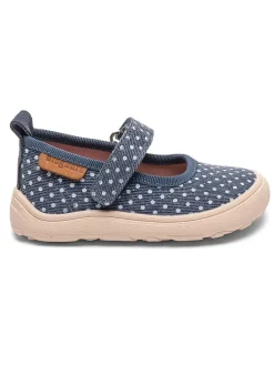 Leren pantoffels blauw