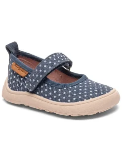 Leren pantoffels blauw