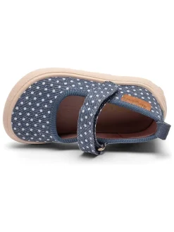 Leren pantoffels blauw