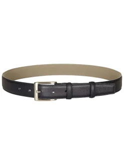 Leren riem donkerblauw