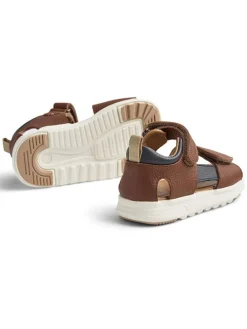 Leren sandalen bruin