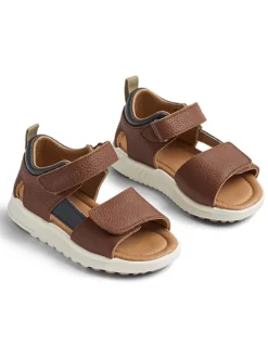 Leren sandalen bruin