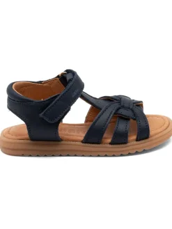 Leren sandalen donkerblauw