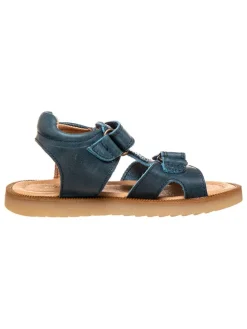 Leren sandalen donkerblauw