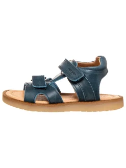Leren sandalen donkerblauw