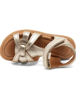Leren sandalen goudkleurig