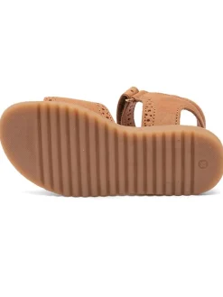 Leren sandalen lichtbruin