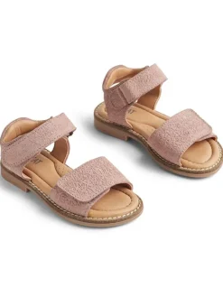 Leren sandalen lichtroze