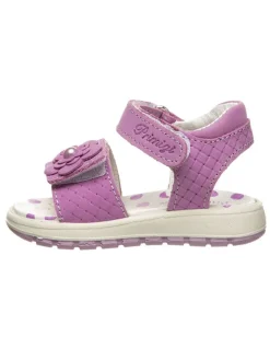 Leren sandalen lila