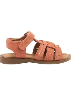 Leren sandalen oranje