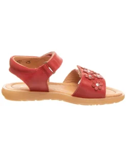 Leren sandalen rood