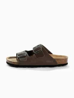 Leren slippers 