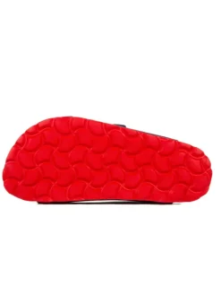 Leren slippers donkerblauw