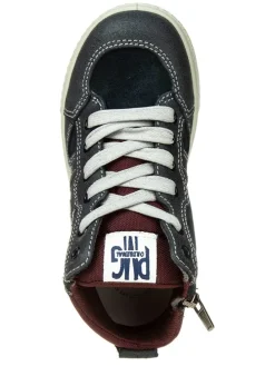 Leren sneakers donkerblauw