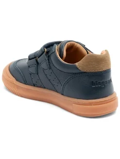 Leren sneakers donkerblauw