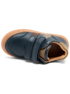 Leren sneakers donkerblauw