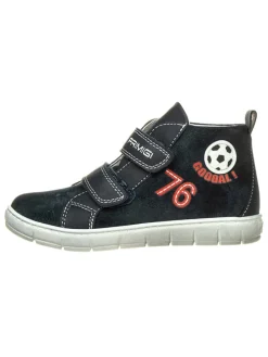 Leren sneakers donkerblauw