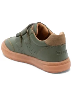Leren sneakers kaki