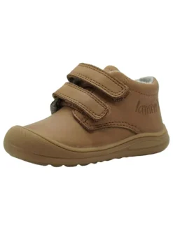 Leren sneakers lichtbruin