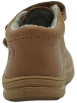 Leren sneakers lichtbruin