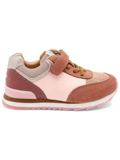 Leren sneakers lichtroze