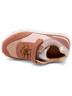Leren sneakers lichtroze
