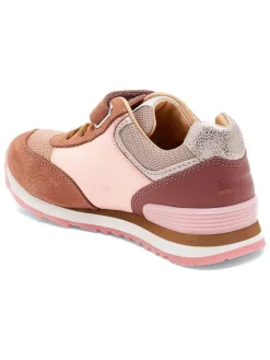 Leren sneakers lichtroze