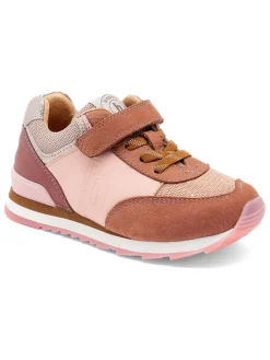 Leren sneakers lichtroze