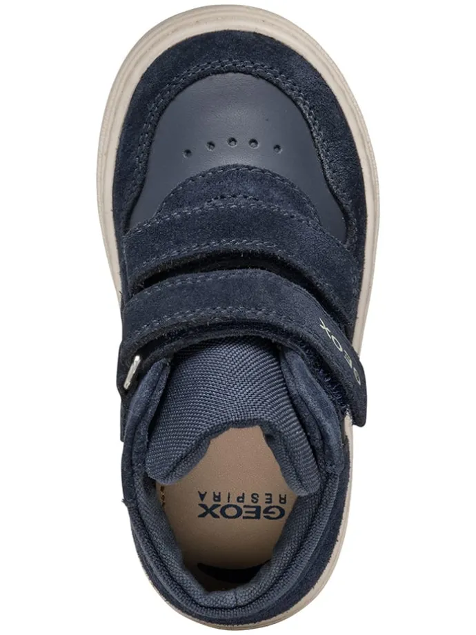 Leren sneakers "Nashik" donkerblauw