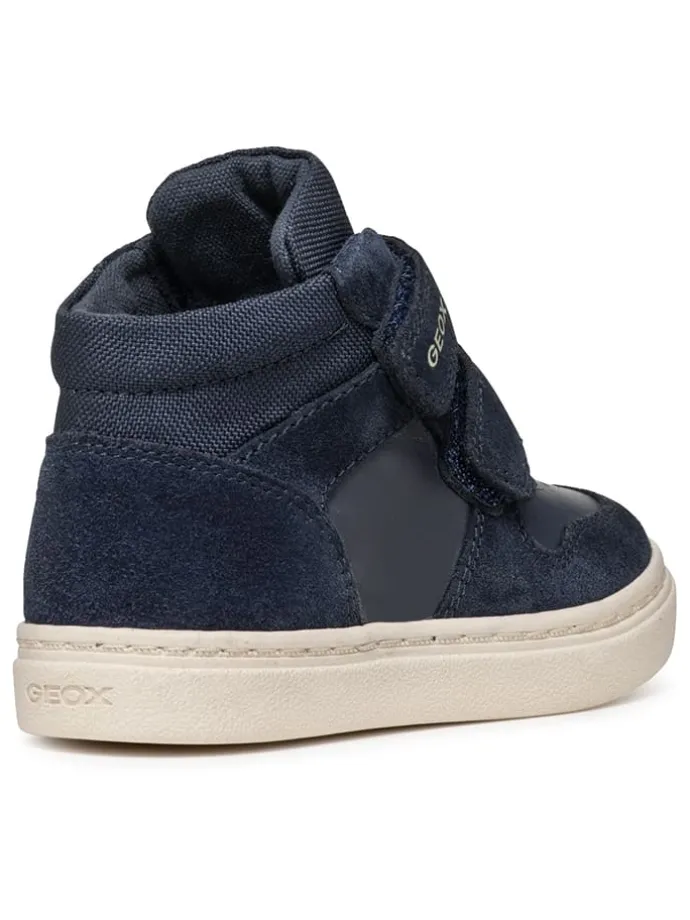 Leren sneakers "Nashik" donkerblauw