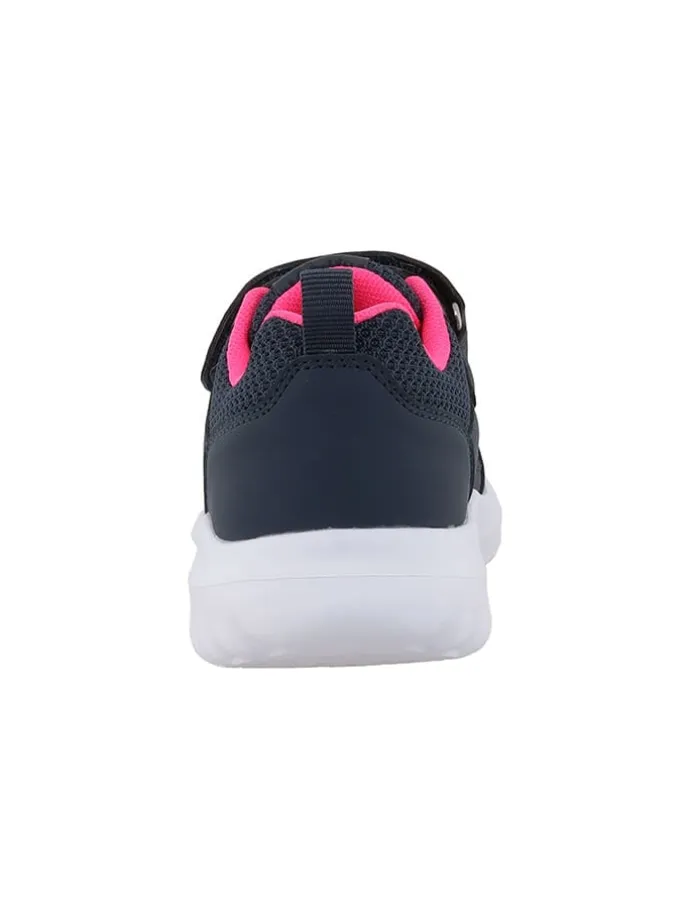 Leren sneakers "Pinella" donkerblauw/roze