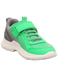 Leren sneakers "Rush" groen/grijs