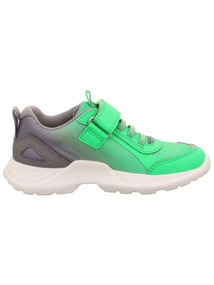 Leren sneakers "Rush" groen/grijs