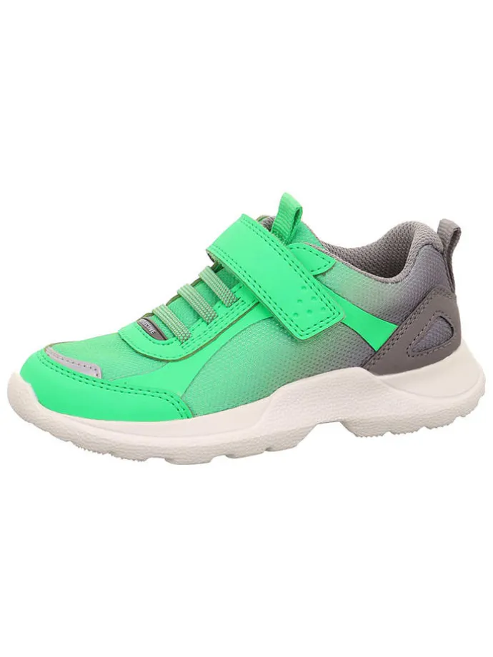 Leren sneakers "Rush" groen/grijs
