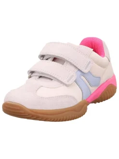 Leren sneakers "Storm" crème/lichtroze