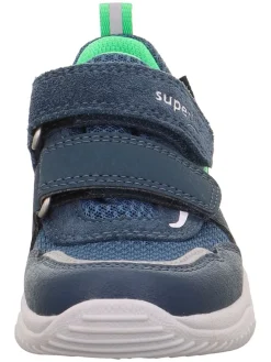 Leren sneakers "Storm" donkerblauw