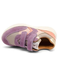 Leren sneakers "Yuki" paars/oranje