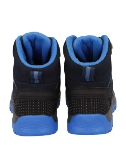 Leren trekkingschoenen "Rigel" zwart/blauw