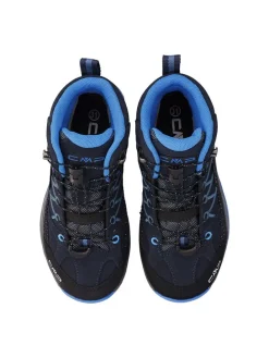 Leren trekkingschoenen "Rigel" zwart/blauw