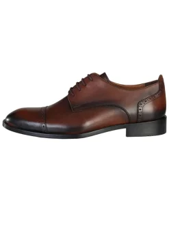 Leren veterschoenen bruin