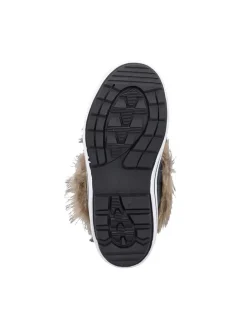 Leren winterboots "Anthilian" donkerblauw