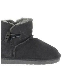 Leren winterboots "Branch" grijs