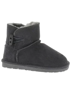 Leren winterboots "Branch" grijs