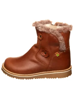 Leren winterboots bruin