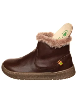 Leren winterboots bruin