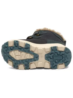 Leren winterboots donkerblauw