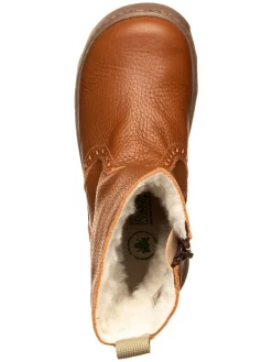 Leren winterboots lichtbruin