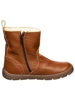 Leren winterboots lichtbruin